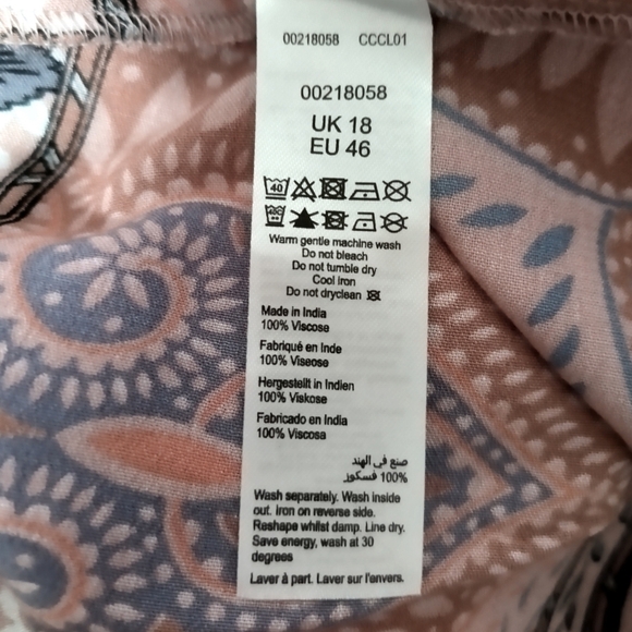 Avenue Pink Paisley Floral Midi Dress - Picture 6 of 8